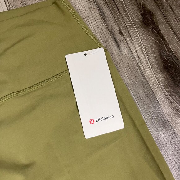 Lululemon Athletic Align HR Crop Yoga Pants Bronze Green NWT Women’s Size 18 - Picture 6 of 6